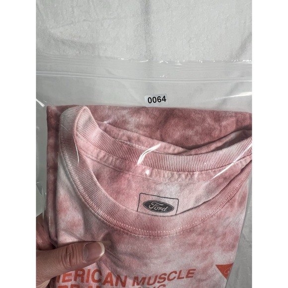 Ford Mustang Tie Dye Graphic Cotton Crew Neck Short Sleeve T-Shirt L - Picture 8 of 8